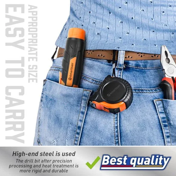 12-in-1 Multi Bit Screwdriver, Ratchet Screwdriver, 60-Degree Adjust Precision S - Picture 8 of 8